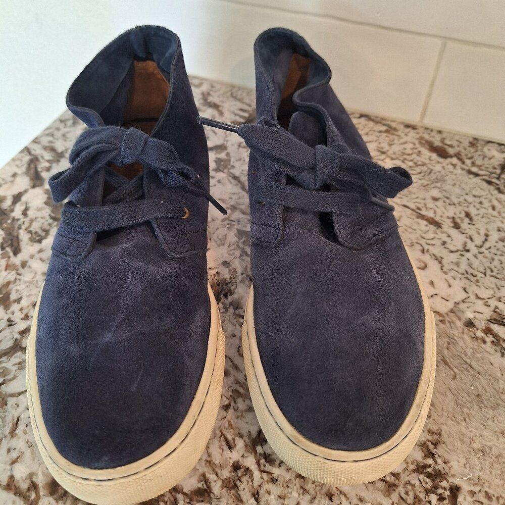 POLO RALPH LAUREN Men's Joplin Suede Chukka Boot Navy 8